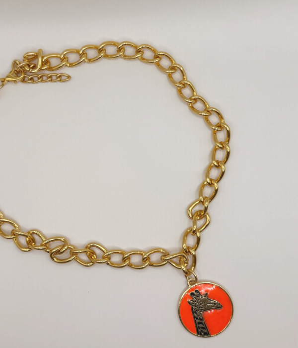 Tangerine Giraffe Pendant - Image 2