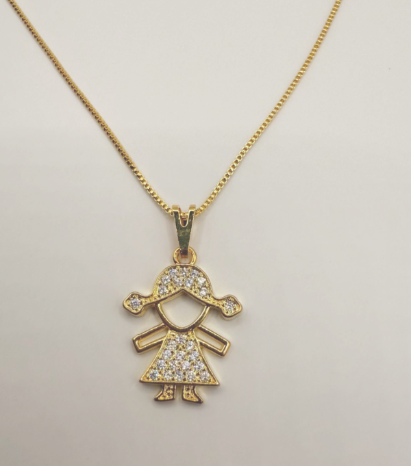 Gold Girl's Necklace - Image 3