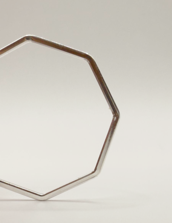 Silver Prism Hoops - Image 3